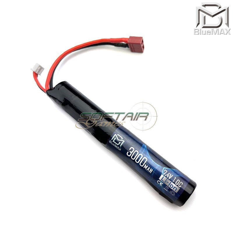 Batteria Li-ion Connettore Deans 7.4v X 3000mah 10c Stick Type Bluemax-power® (bmp-7.4x3000-ds-stk)