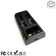 Intelligent Battery Charger 2-Slot for 18650 Bluemax-power® (bmp-typec-charger)