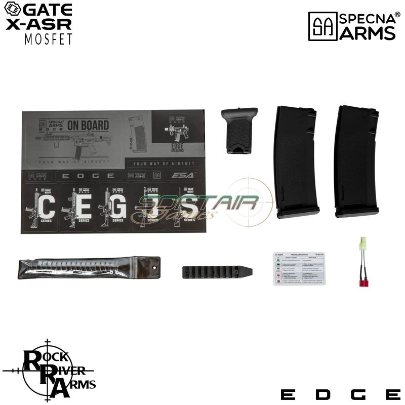 Fucile elettrico SA-E07 RRA M4 Noveske keymod carbine Edge™ GRIGIO Specna Arms® (spe-01-033910)