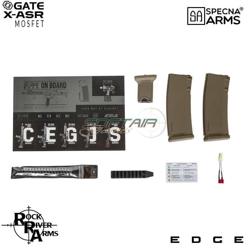 Fucile elettrico SA-E07 RRA M4 Noveske keymod carbine Edge™ HALF TAN Specna Arms® (spe-01-033908)