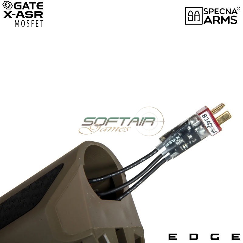 Electric Rifle SA-E06-H Edge™ M4 Carbine HALF TAN Heavy Ops Stock Specna Arms® (spe-01-033906)