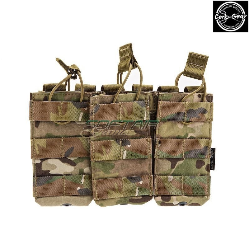 Triple Open Top 5.56 Pouch MULTICAM Cork Gear (cog009-mc)