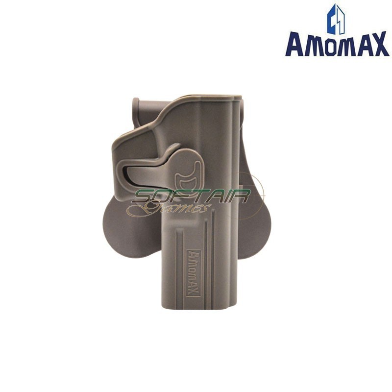 Rigid holster G2 FDE for pistol Glock 17 Amomax (am-g17g2-fde)