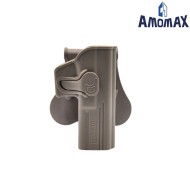 Fondina rigida G2 FDE per pistola Glock 17 Amomax (am-g17g2-fde)