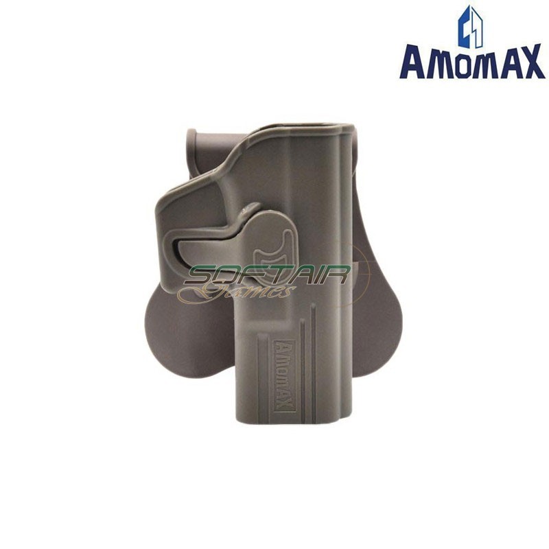 Fondina rigida G2 FDE per pistola Glock 19 Amomax (am-g19g2-fde)