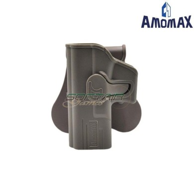 Rigid holster Left-Handed G2 FDE for pistol Glock 19 Amomax (am-g19g2-l-fde)