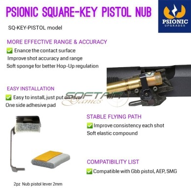 Pressore Square-Key per leveraggi pistole GBB Psionic (SQ-KEY-PISTOL)