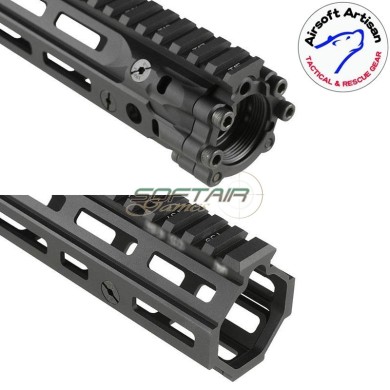 Mk18 DD Style 10.5" Rail system LC BLACK per AEG / GBB / PTW Airsoft Artisan (aa-ras-16-bk)