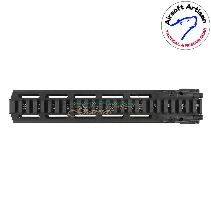 Mk18 DD Style 10.5" Rail system LC BLACK per AEG / GBB / PTW Airsoft Artisan (aa-ras-16-bk)