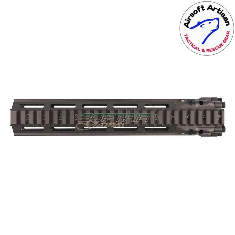 Mk18 DD Style 10.5" Rail system LC DARK EARTH per AEG / GBB / PTW Airsoft Artisan (aa-ras-16-de)