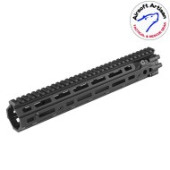 Mk18 DD Style 12.5" Rail system LC BLACK per AEG / GBB / PTW Airsoft Artisan (aa-ras-20-bk)