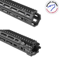Mk18 DD Style 12.5" Rail system LC BLACK for AEG / GBB / PTW Airsoft Artisan (aa-ras-20-bk)