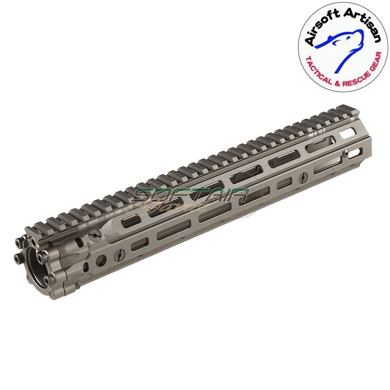Mk18 DD Style 12.5" Rail system LC DARK EARTH per AEG / GBB / PTW Airsoft Artisan (aa-ras-20-de)