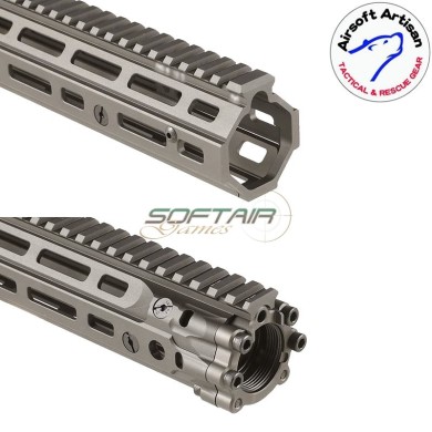 Mk18 DD Style 12.5" Rail system LC DARK EARTH per AEG / GBB / PTW Airsoft Artisan (aa-ras-20-de)