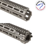 Mk18 DD Style 12.5" Rail system LC DARK EARTH per AEG / GBB / PTW Airsoft Artisan (aa-ras-20-de)