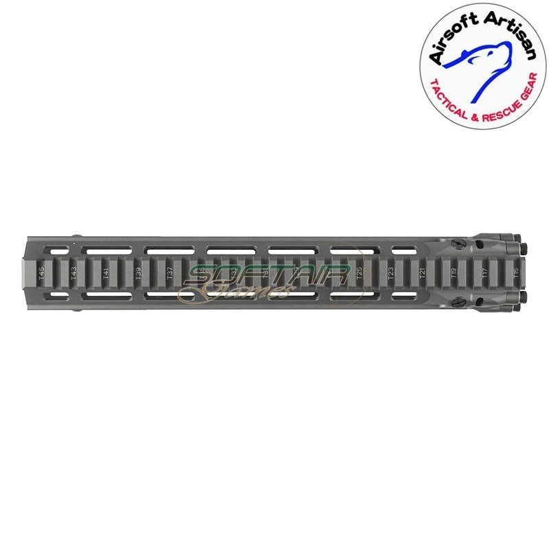 Mk18 DD Style 12.5" Rail system LC DARK EARTH per AEG / GBB / PTW Airsoft Artisan (aa-ras-20-de)