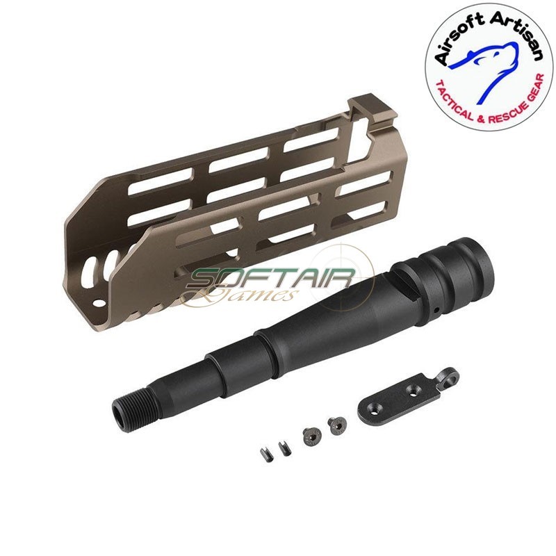 Handguard kit 6" LC DARK EARTH per Sig MCX Airsoft Artisan (aa-mcx-05-de)