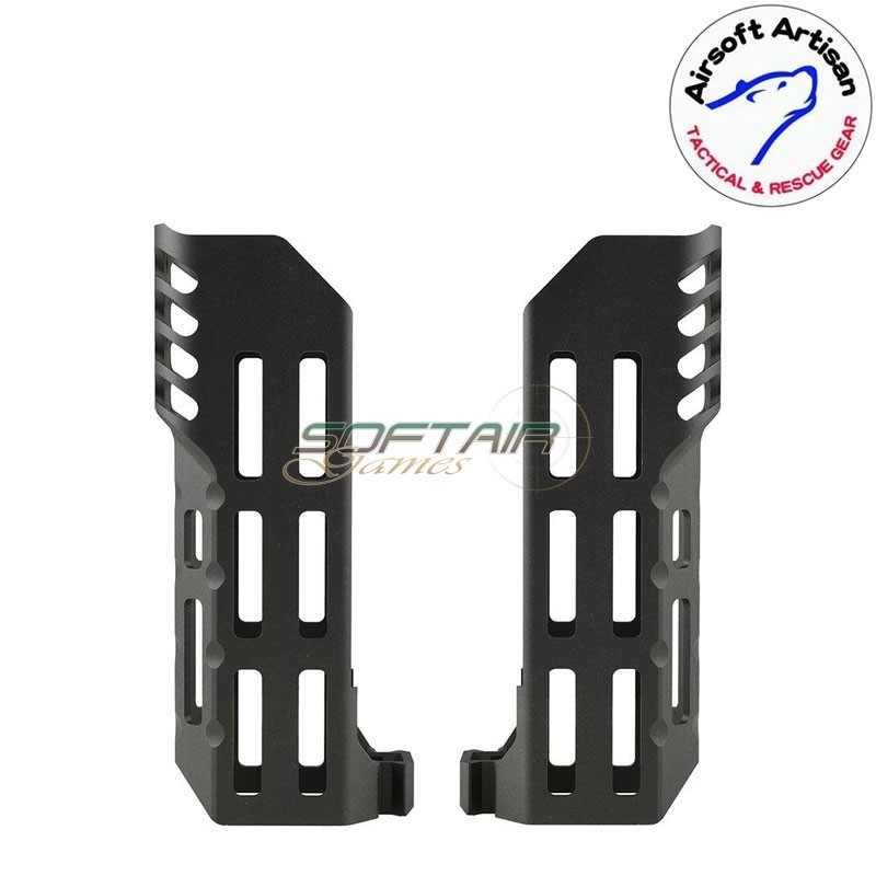 Handguard kit 6" LC BLACK per Sig MCX Airsoft Artisan (aa-mcx-05-bk)