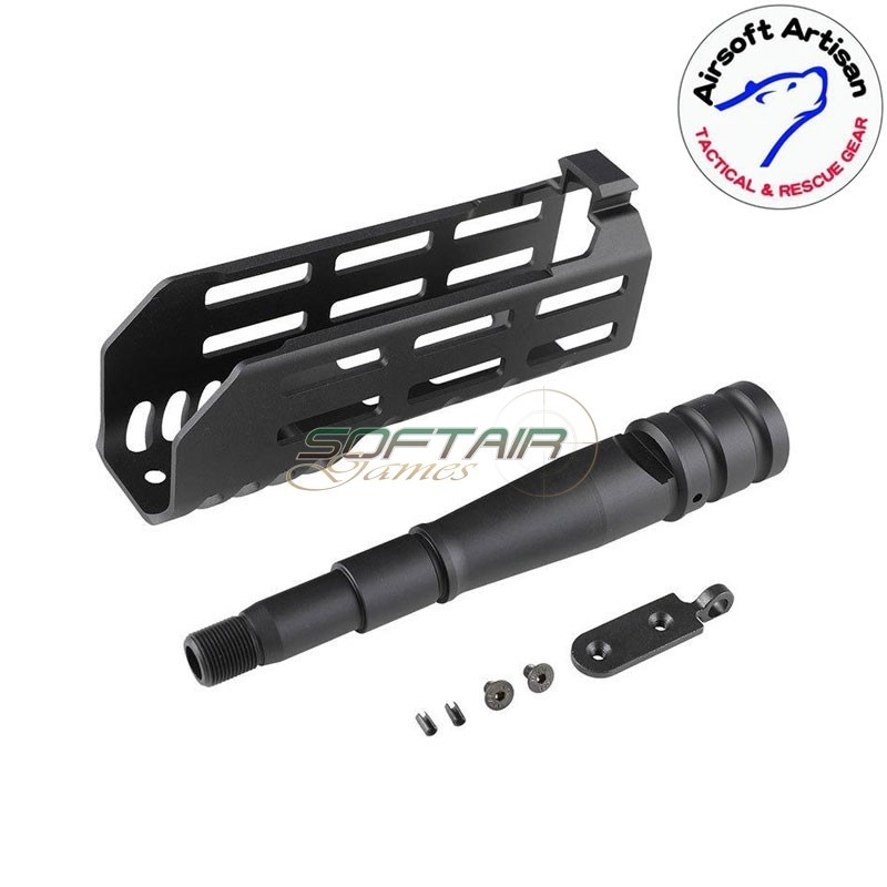 Handguard kit 6" LC BLACK per Sig MCX Airsoft Artisan (aa-mcx-05-bk)