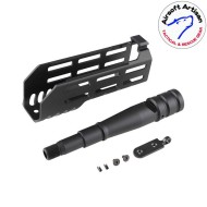Handguard kit 6" LC BLACK per Sig MCX Airsoft Artisan (aa-mcx-05-bk)