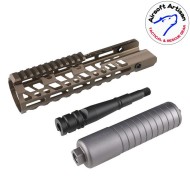 SUR300 Handguard set 10" Virtus LC DARK EARTH for Sig MCX Airsoft Artisan (aa-mcx-06-de)