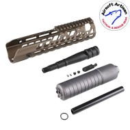 SUR300 Handguard set 10" Virtus LC DARK EARTH per Sig MCX Airsoft Artisan (aa-mcx-06-de)