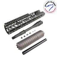 SUR300 Handguard set 12" Virtus LC BLACK for Sig MCX Airsoft Artisan (aa-mcx-08-bk)