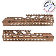 SUR300 Handguard set 12" Virtus LC DARK EARTH per Sig MCX Airsoft Artisan (aa-mcx-08-de)