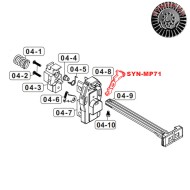 Telescopic stock release MP7 VFC BLACK Synthesis (syn-mp71)