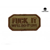 Patch Fuck It Tan Brown Emerson (cod.em3379tb)