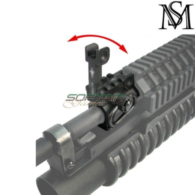 Tacca di mira anteriore folding BLACK vltor style MilSim Series (ms-55-bk)