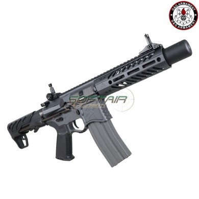 Fucile Elettrico Aeg FULL METAL SBR8 7" Suppressor GRIGIO Emg Seekins Precision G&G (gg-sbr8g-7)
