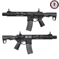 Fucile Elettrico Aeg FULL METAL SBR8 9" Suppressor NERO Emg Seekins Precision G&G (gg-sbr8-9)