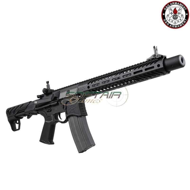 Aeg Electric Rifle FULL METAL SBR8 12" Suppressor NERO Emg Seekins Precision G&G (gg-sbr8-12)