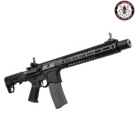 Fucile Elettrico Aeg FULL METAL SBR8 12" Suppressor NERO Emg Seekins Precision G&G (gg-sbr8-12)