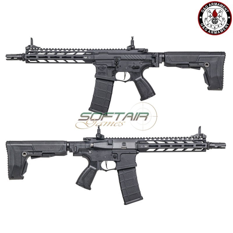 Aeg Electric Rifle CM16 SRF 9" NERO G&G (gg-cm16-srf9)