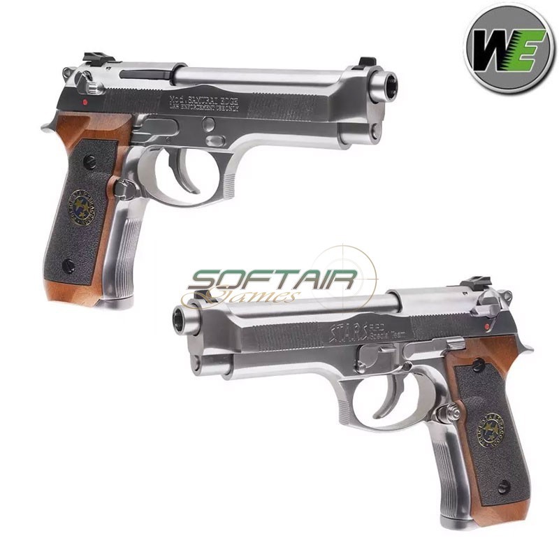 GAS pistol Samurai Edge Standard M9 V.2 Full Auto SILVER WE - Softair ...