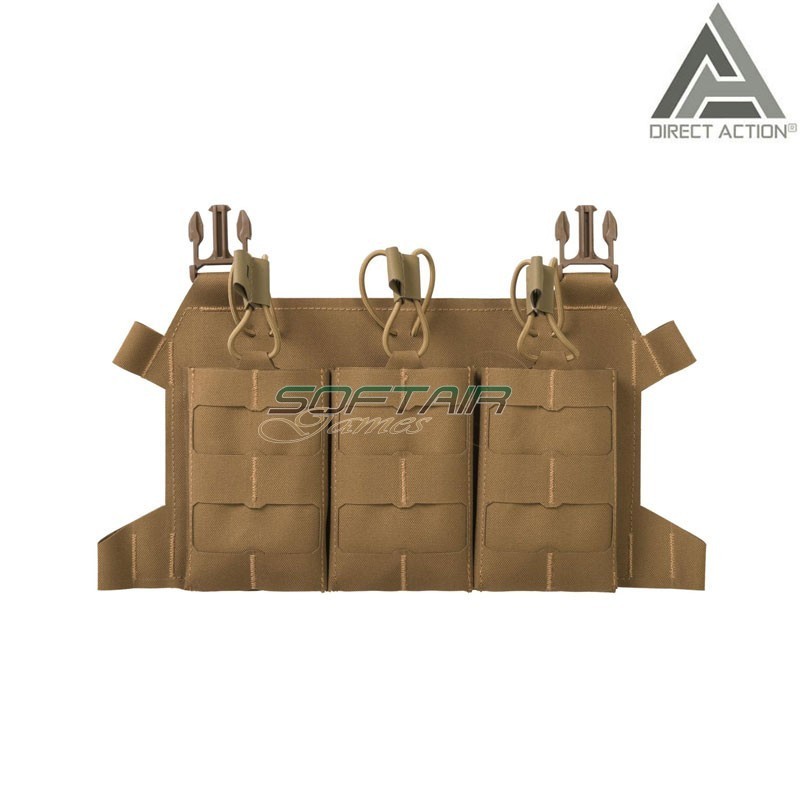 Triple rifle magazine Skeletonized 223 Flap Coyote Brown Direct Action® (da-po-dump-cd5-cbr)