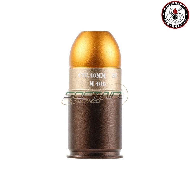 Gas grenade 40mm GM406 in Alluminium G&G (gg-08214) Gas grenade 40mm GM406 in Alluminium G&G (gg-08214)