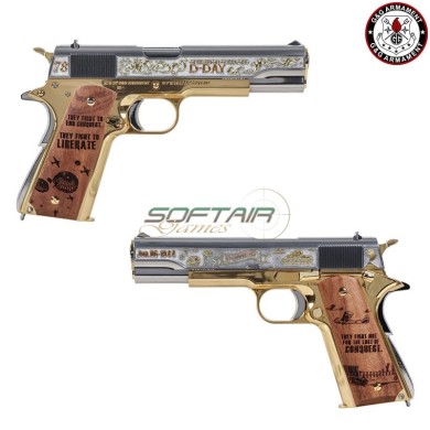 Pistola a Gas 1911 GPM1911 D-DAY Limited V. Gold & Silver G&G (gg-m1911-dday)