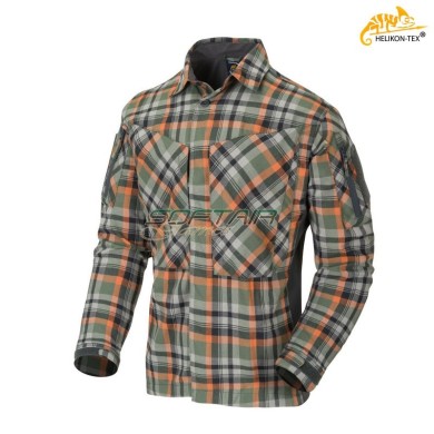 MBDU Flannel Shirt® Timber Olive Plaid Helikon-tex® (ht-ko-mbd-po-pf)