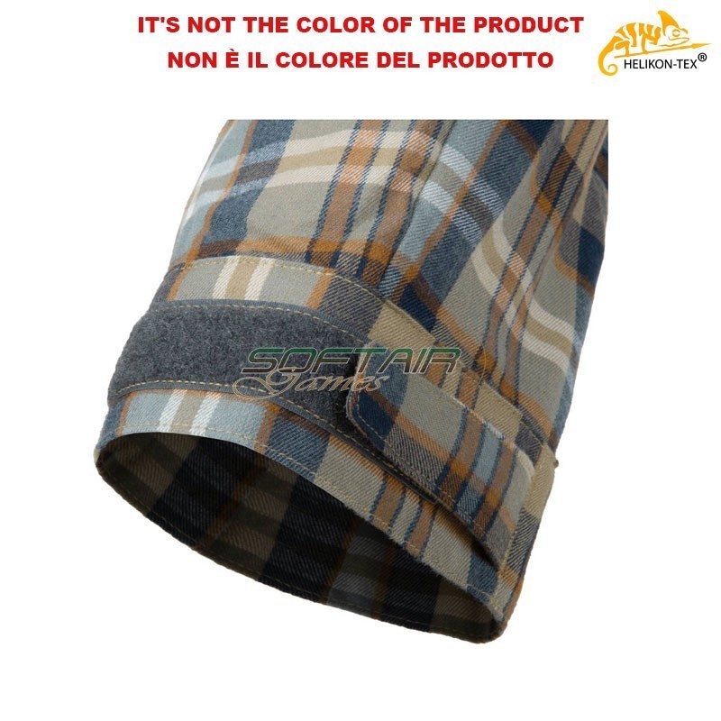 MBDU Flannel Shirt® Slate Blue Checkered Helikon-tex® (ht-ko-mbd-po-c0)