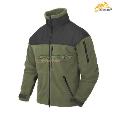 Fleece jacket mod. CLASSIC ARMY Olive Green/Black Helikon-tex® (ht-bl-caf-fl-16)