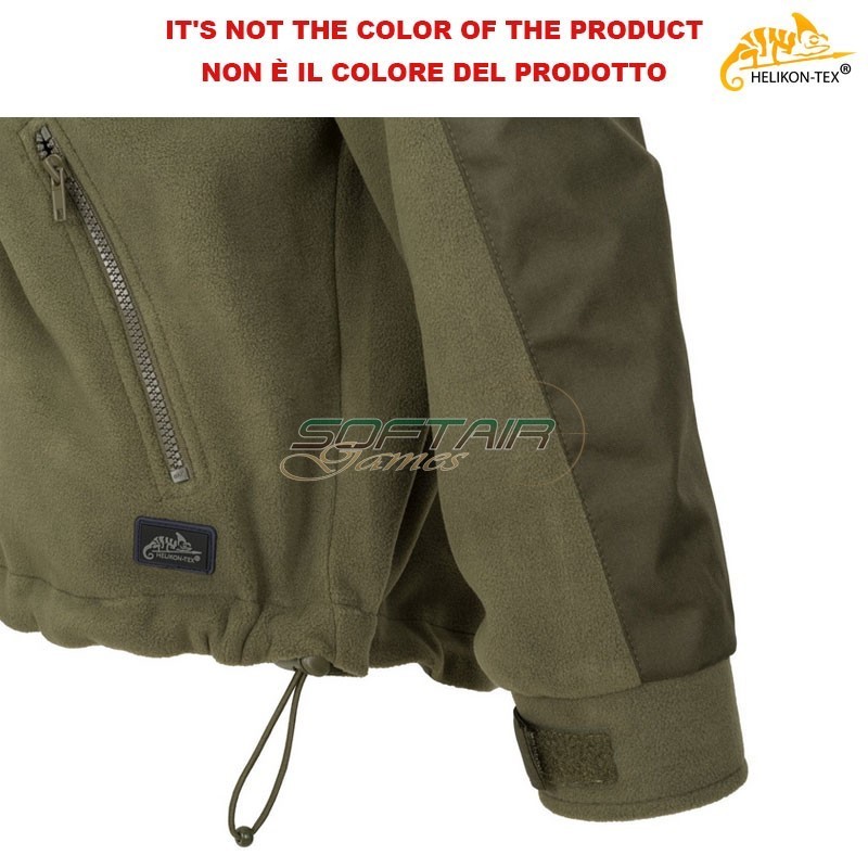 Fleece jacket mod. CLASSIC ARMY Black Helikon-tex® (ht-bl-caf-fl-01)