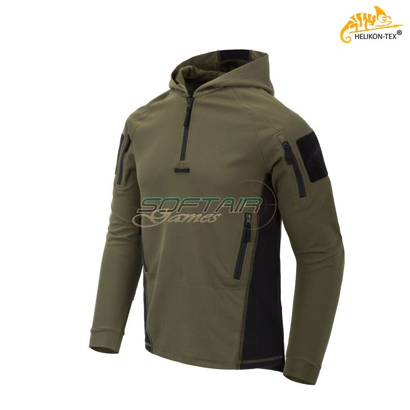 RANGE HOODIE® TopCool Olive Green / Black Helikon-tex® (ht-bl-brh-tc-0201a)