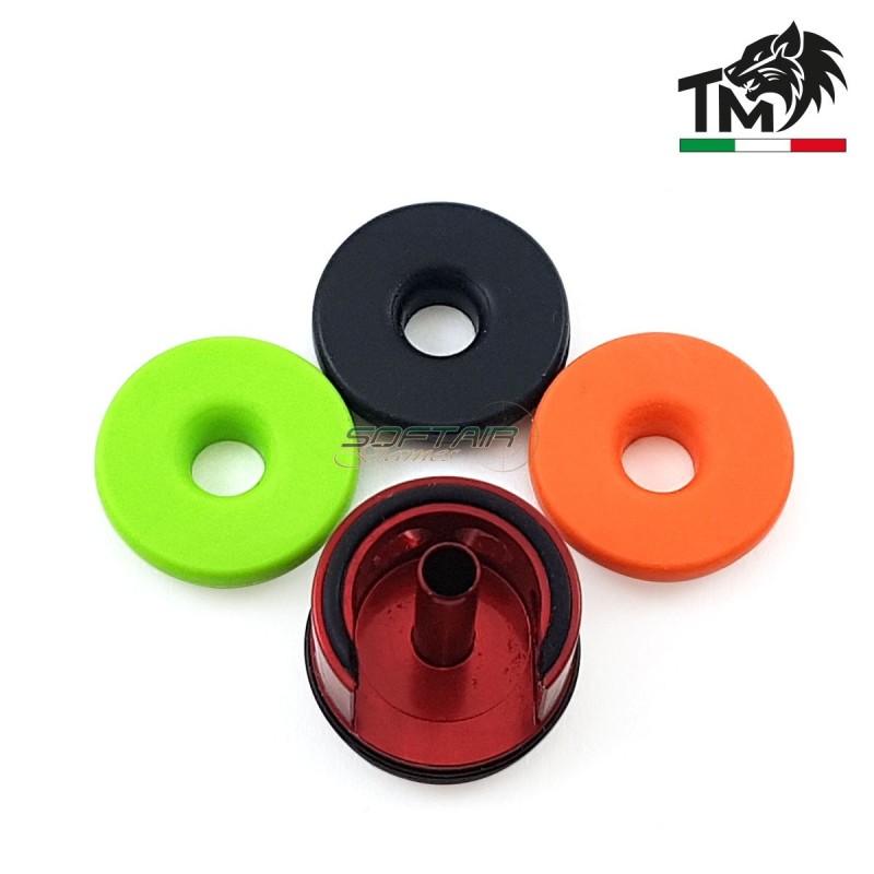 Testa cilindro in ERGAL con 3 PAD di battuta TopMax (tmmv2)