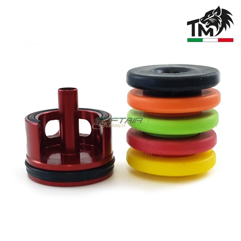 Testa cilindro in ERGAL con 5 PAD di battuta TopMax (tcmmv2rp5)