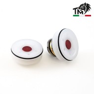 DELRIN WHITE piston head with radial holes TopMax (tpbmm)