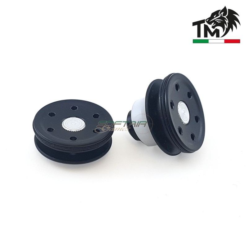 Testa pistone NERA in DELRIN e cuscinetti in DELRIN TopMax (tpnmm-d)