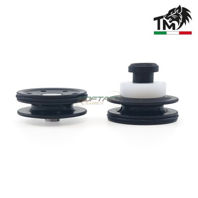 DELRIN BLACK piston head with DELRIN BEARING TopMax (tpnmm-d)